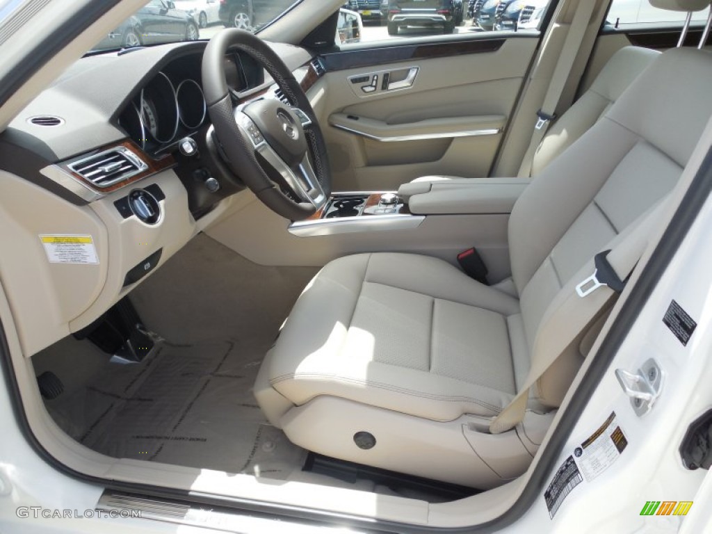 2014 E 350 Sport Sedan - Diamond White Metallic / Silk Beige/Espresso Brown photo #7