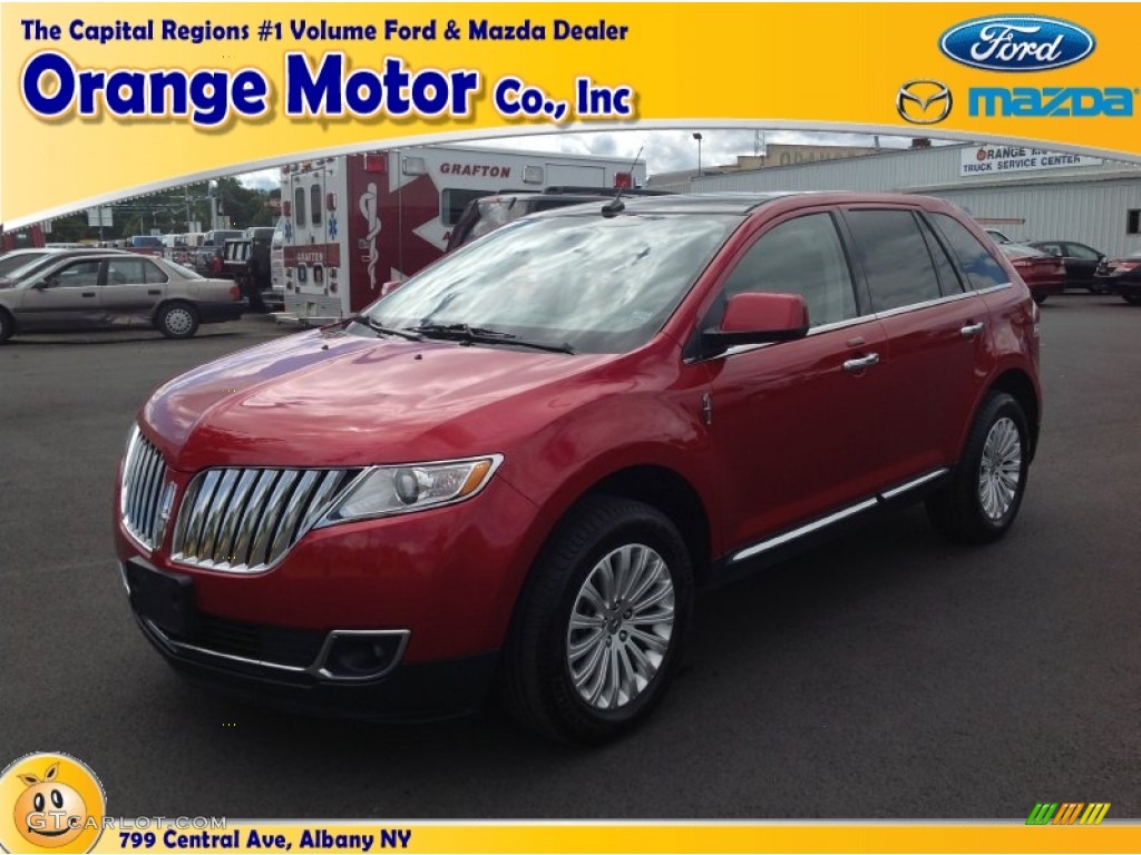 2011 MKX AWD - Red Candy Metallic / Medium Light Stone photo #1