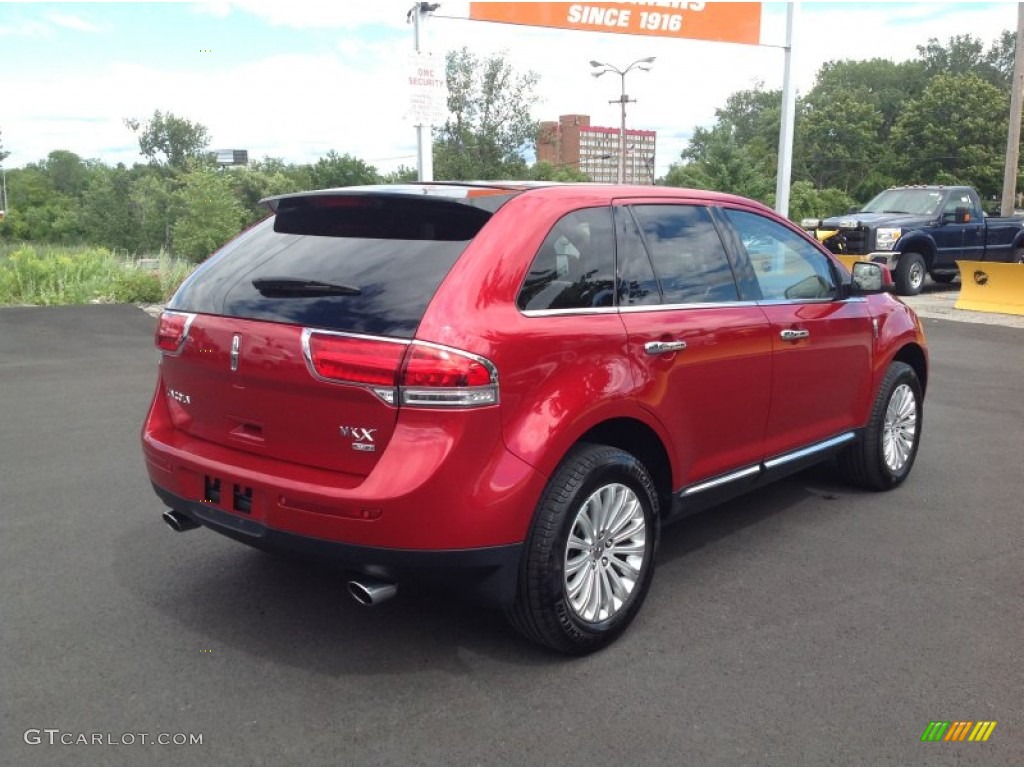 2011 MKX AWD - Red Candy Metallic / Medium Light Stone photo #5