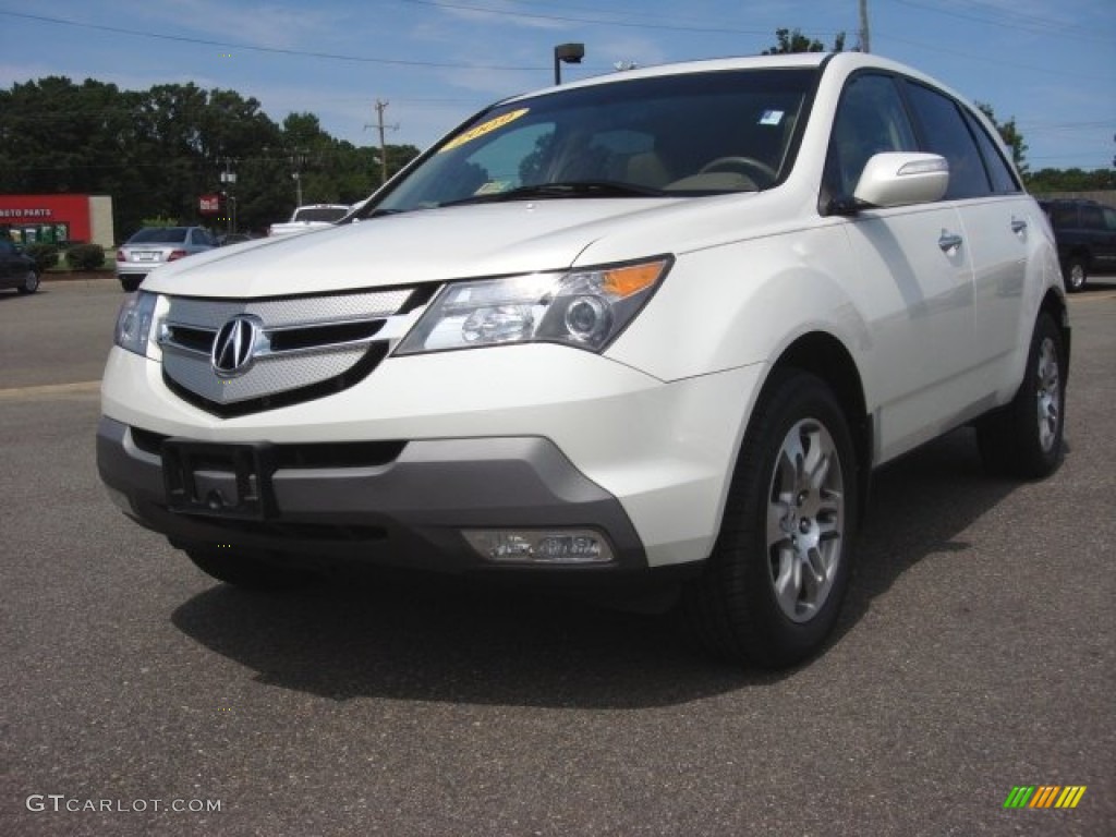 Aspen White Pearl 2009 Acura MDX Technology Exterior Photo #84629366