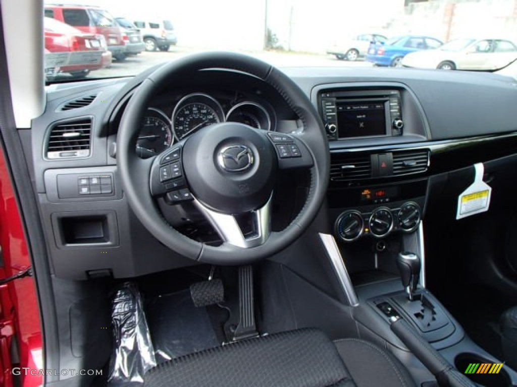 2014 Mazda CX-5 Touring AWD Black Dashboard Photo #84630500
