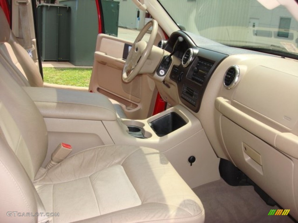 2003 Expedition Eddie Bauer 4x4 - Laser Red Tinted Metallic / Medium Parchment photo #18