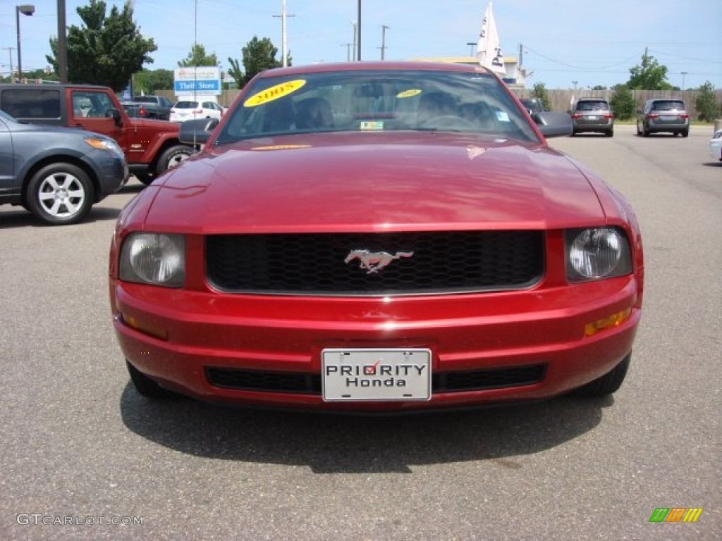 2005 Mustang V6 Deluxe Coupe - Redfire Metallic / Dark Charcoal photo #9