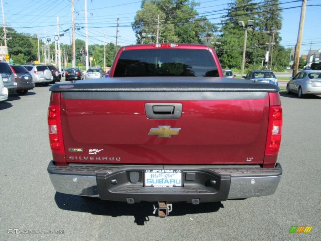 2009 Silverado 1500 LT Extended Cab - Dark Cherry Red Metallic / Ebony photo #7