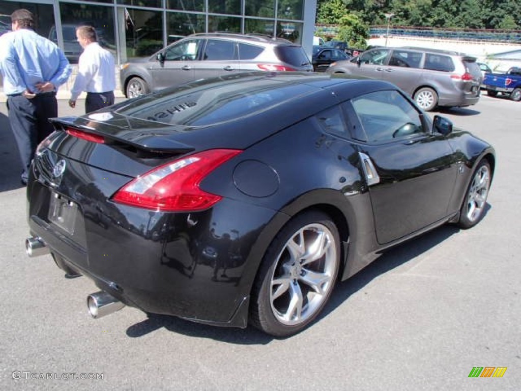 2009 370Z Touring Coupe - Magnetic Black / Black Leather photo #8