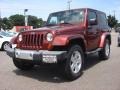 2008 Red Rock Crystal Pearl Jeep Wrangler Sahara 4x4  photo #1