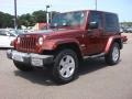 2008 Red Rock Crystal Pearl Jeep Wrangler Sahara 4x4  photo #2