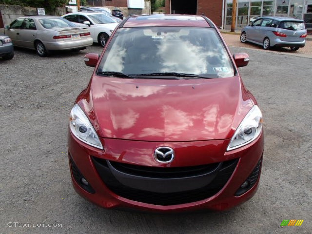 2013 MAZDA5 Grand Touring - Zeal Red Mica / Sand photo #2