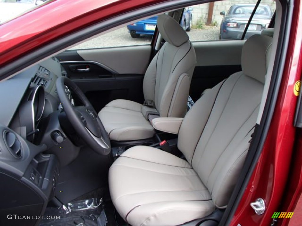 2013 MAZDA5 Grand Touring - Zeal Red Mica / Sand photo #10