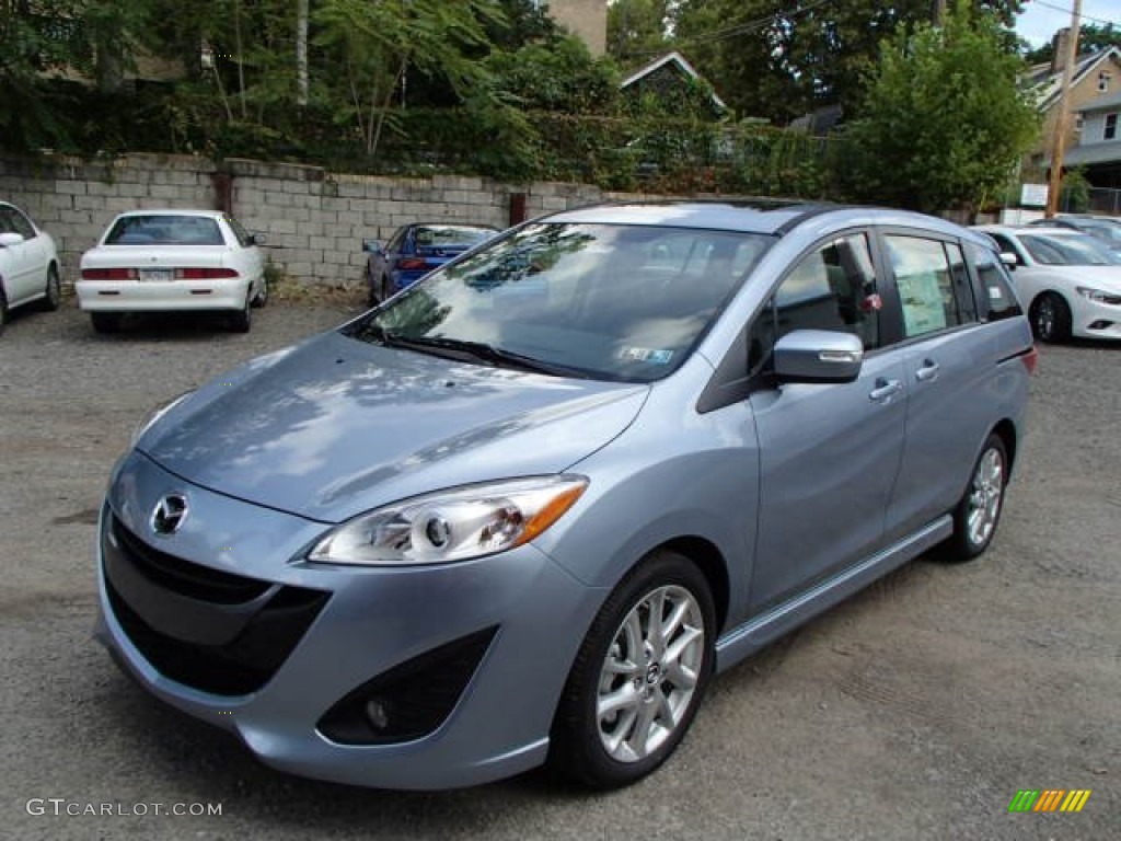 2013 MAZDA5 Touring - Clear Water Blue Mica / Black photo #1