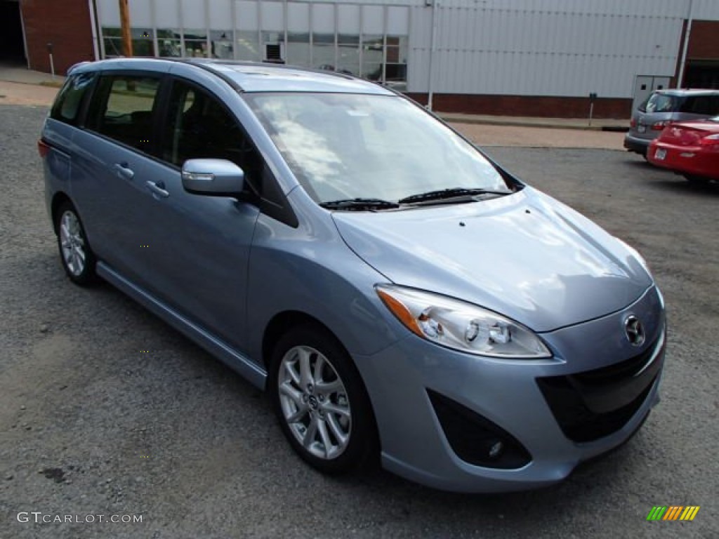 2013 MAZDA5 Touring - Clear Water Blue Mica / Black photo #3