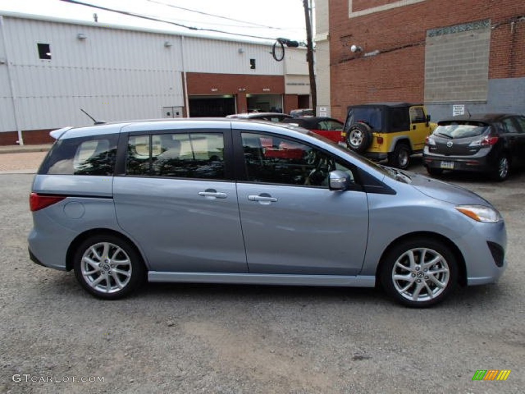 2013 MAZDA5 Touring - Clear Water Blue Mica / Black photo #4
