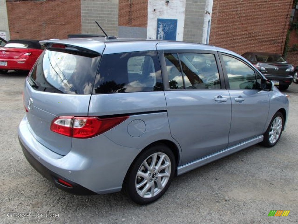 2013 MAZDA5 Touring - Clear Water Blue Mica / Black photo #5