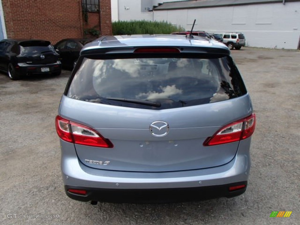2013 MAZDA5 Touring - Clear Water Blue Mica / Black photo #6