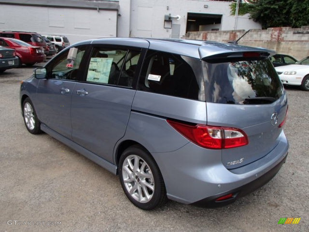2013 MAZDA5 Touring - Clear Water Blue Mica / Black photo #7