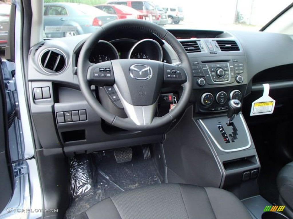 2013 MAZDA5 Touring - Clear Water Blue Mica / Black photo #13