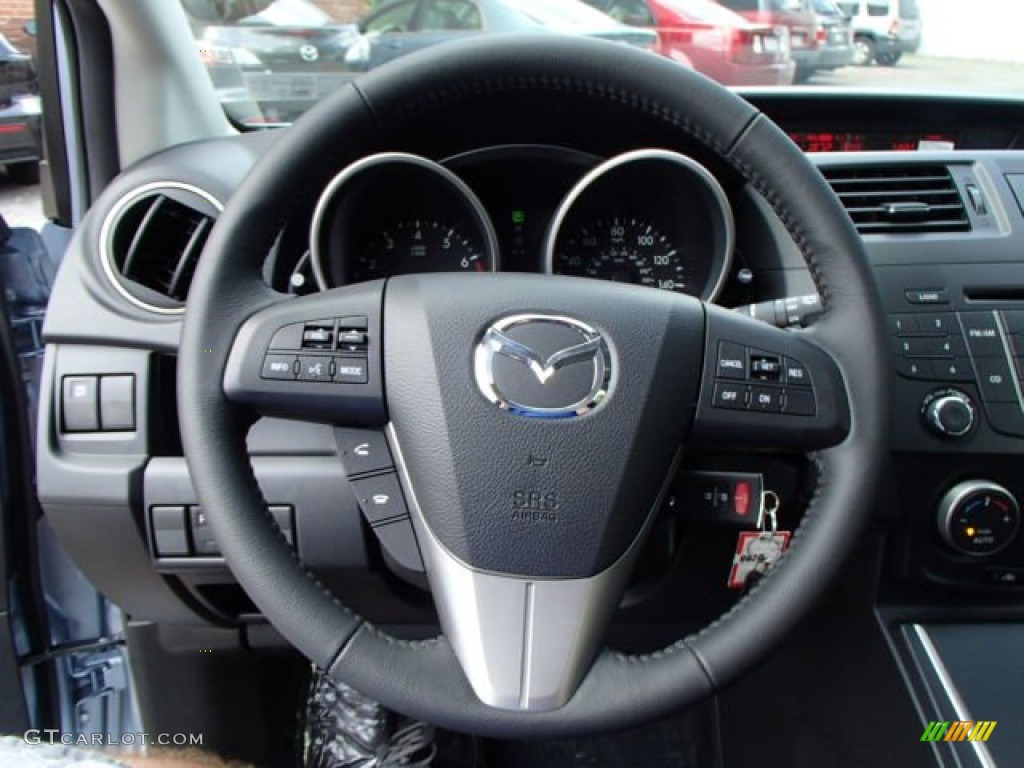 2013 MAZDA5 Touring - Clear Water Blue Mica / Black photo #18