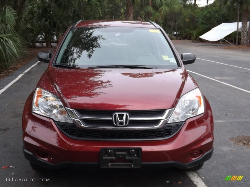 2010 CR-V LX AWD - Tango Red Pearl / Gray photo #2