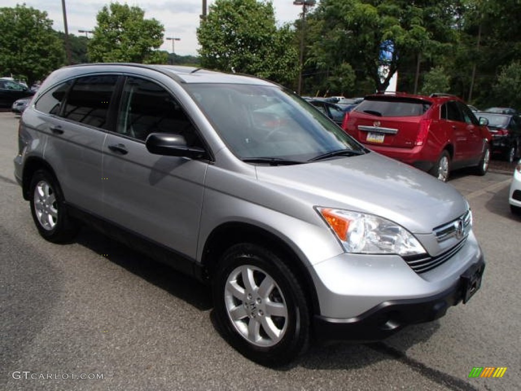 2009 CR-V EX 4WD - Alabaster Silver Metallic / Black photo #3