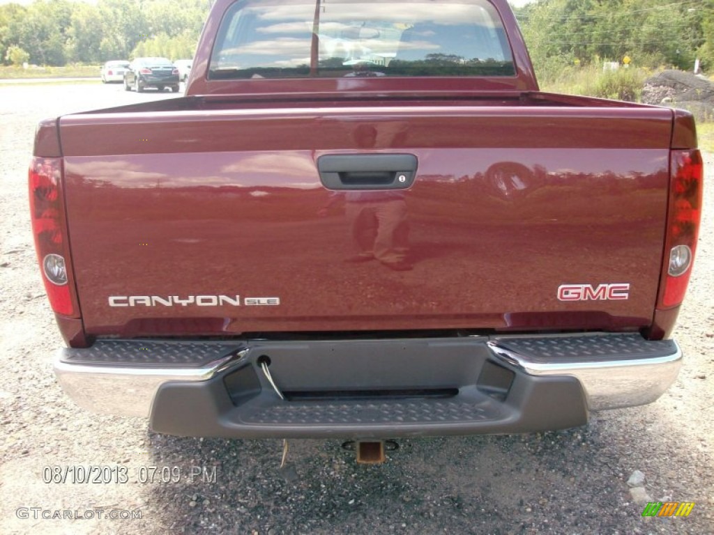 2008 Canyon SLE Crew Cab 4x4 - Sonoma Red Metallic / Ebony photo #6