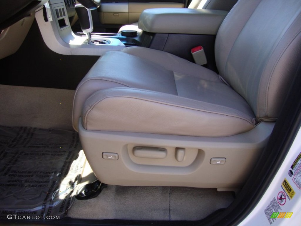 2007 Tundra Limited Double Cab 4x4 - Super White / Beige photo #20