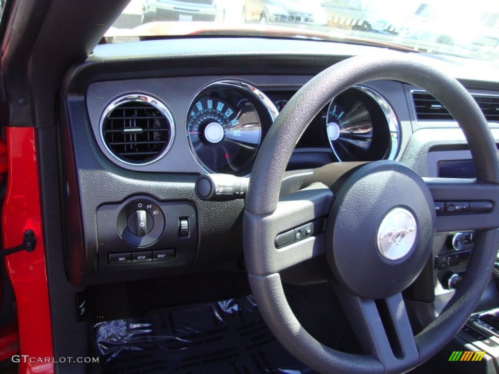2012 Mustang V6 Convertible - Race Red / Stone photo #11