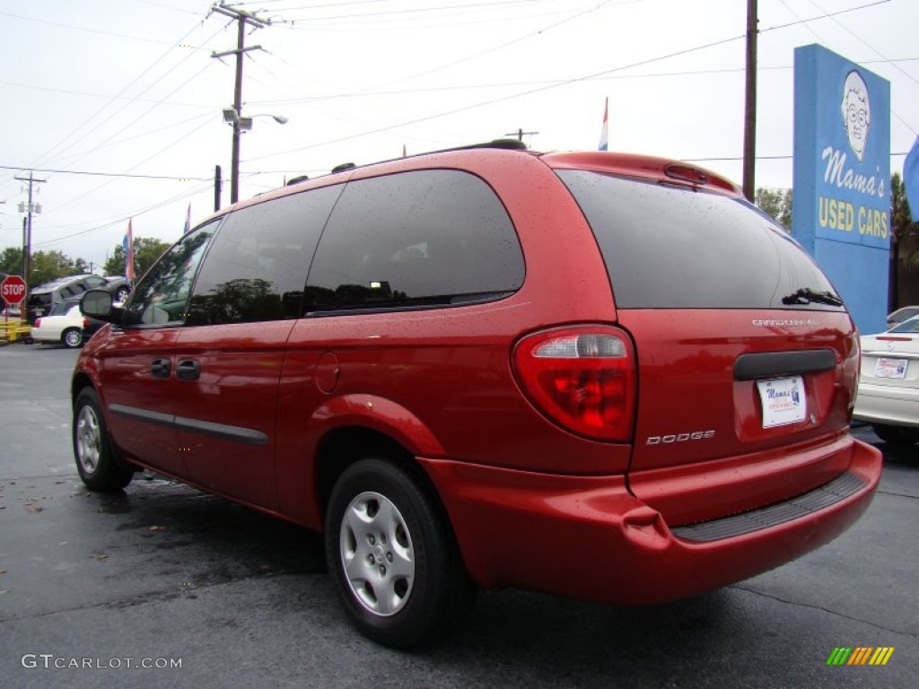 2003 Grand Caravan SE - Inferno Red Tinted Pearl / Taupe photo #6