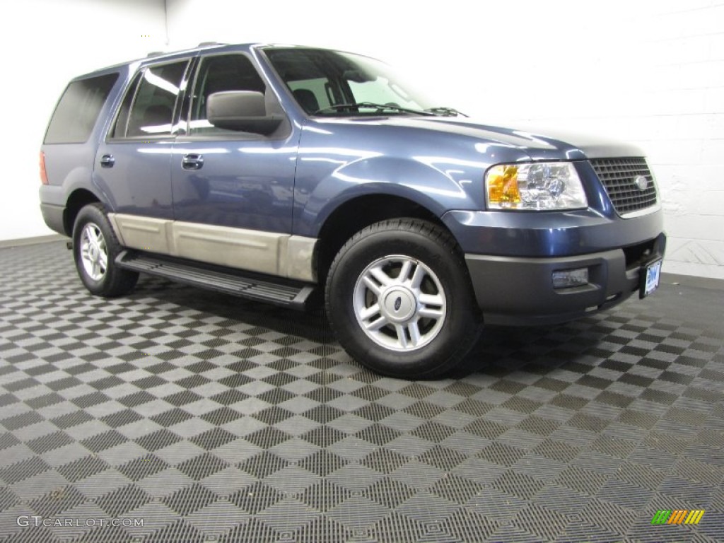 2003 Expedition XLT - Medium Wedgewood Blue Metallic / Flint Grey photo #1