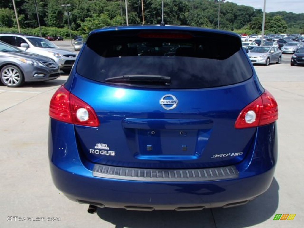 2010 Rogue S AWD 360 Value Package - Indigo Blue / Black photo #7