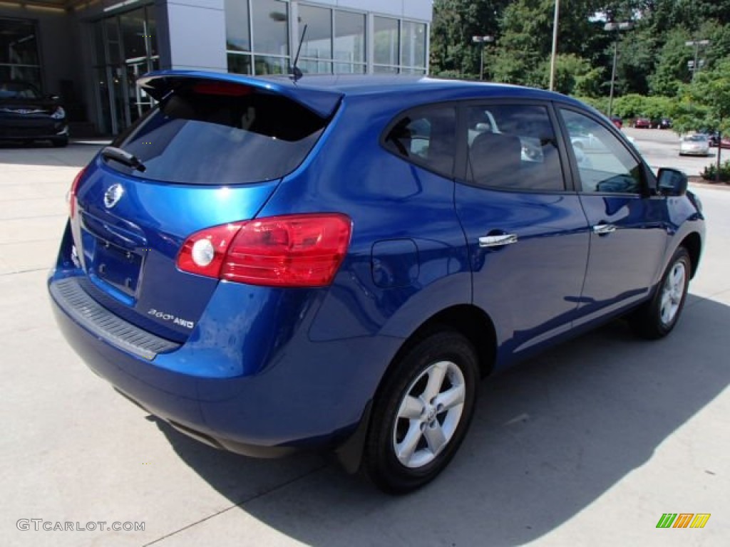 2010 Rogue S AWD 360 Value Package - Indigo Blue / Black photo #8