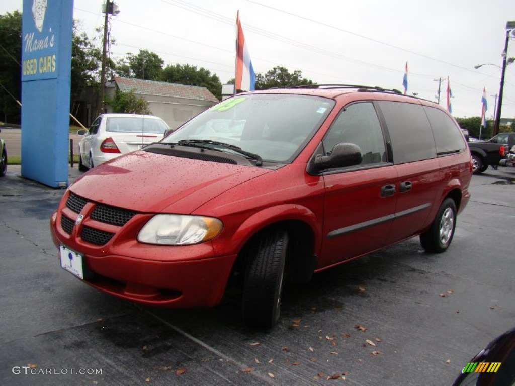 2003 Grand Caravan SE - Inferno Red Tinted Pearl / Taupe photo #28