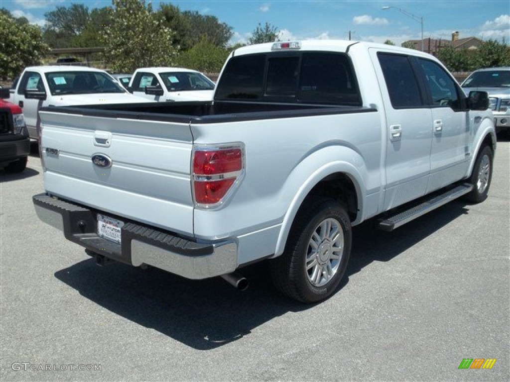 2011 F150 Lariat SuperCrew - Oxford White / Black photo #7