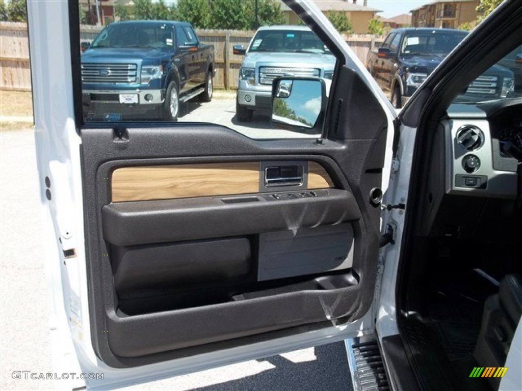 2011 F150 Lariat SuperCrew - Oxford White / Black photo #36