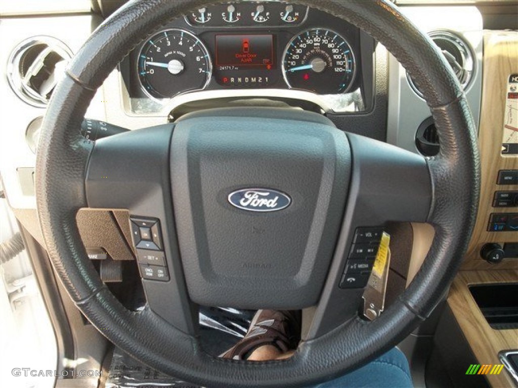 2011 F150 Lariat SuperCrew - Oxford White / Black photo #41