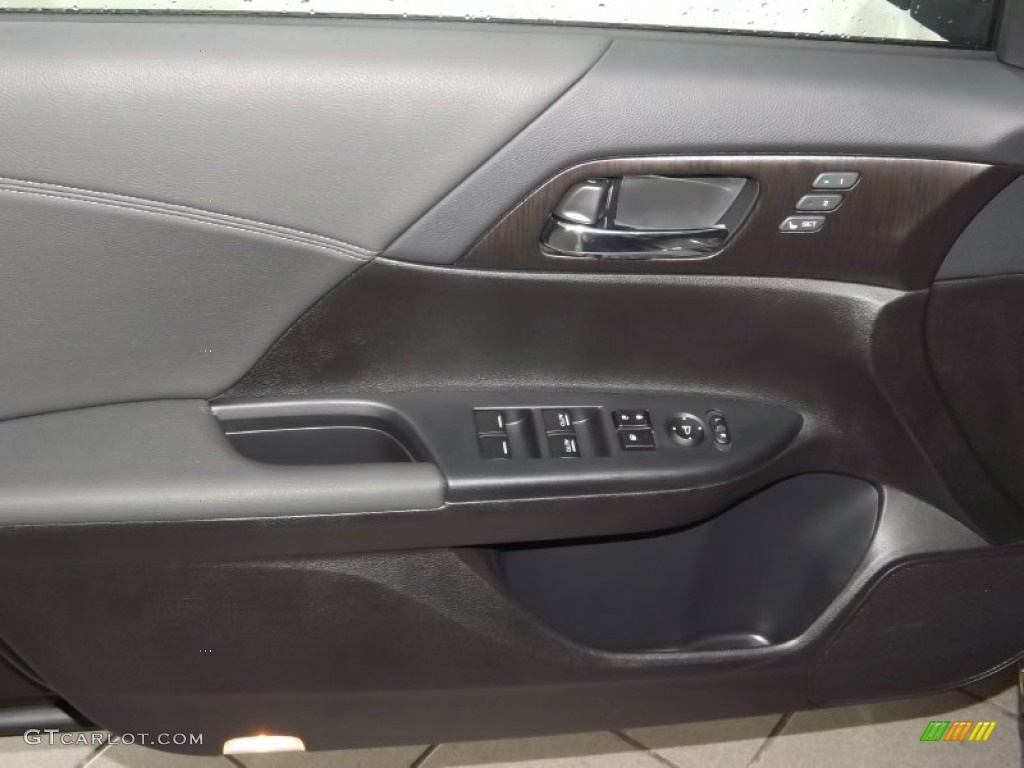 2013 Accord EX-L V6 Sedan - Hematite Metallic / Black photo #9