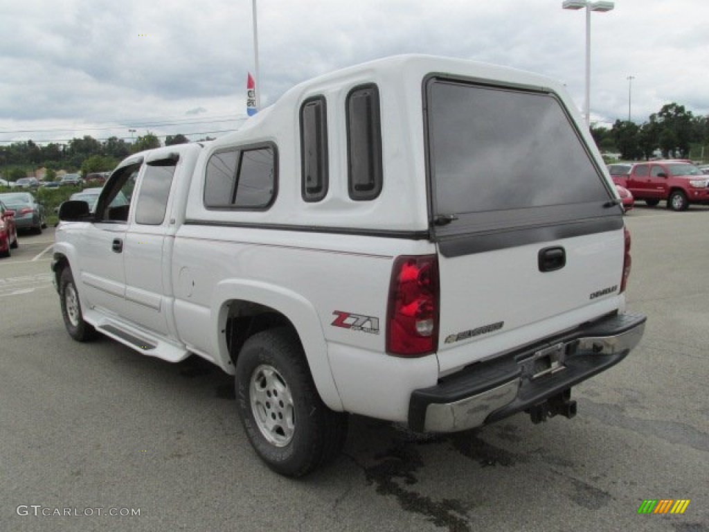 2003 Silverado 1500 Z71 Extended Cab 4x4 - Summit White / Tan photo #7