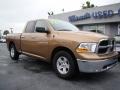 2012 Saddle Brown Pearl Dodge Ram 1500 SLT Quad Cab  photo #2