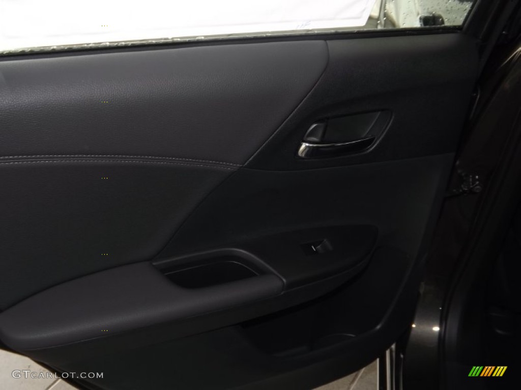 2013 Accord EX-L V6 Sedan - Hematite Metallic / Black photo #24
