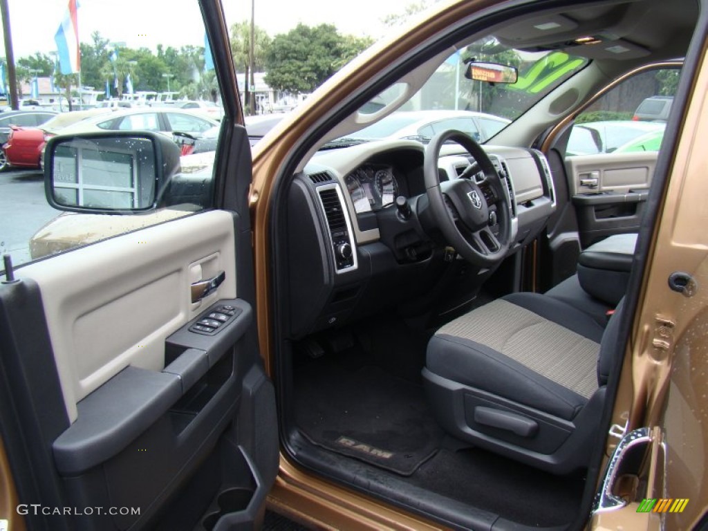 2012 Ram 1500 SLT Quad Cab - Saddle Brown Pearl / Dark Slate Gray/Medium Graystone photo #9