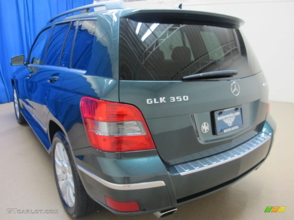 2010 GLK 350 4Matic - Jade Green Metallic / Almond/Black photo #6