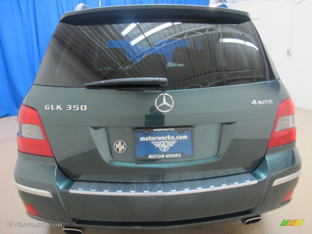 2010 GLK 350 4Matic - Jade Green Metallic / Almond/Black photo #7