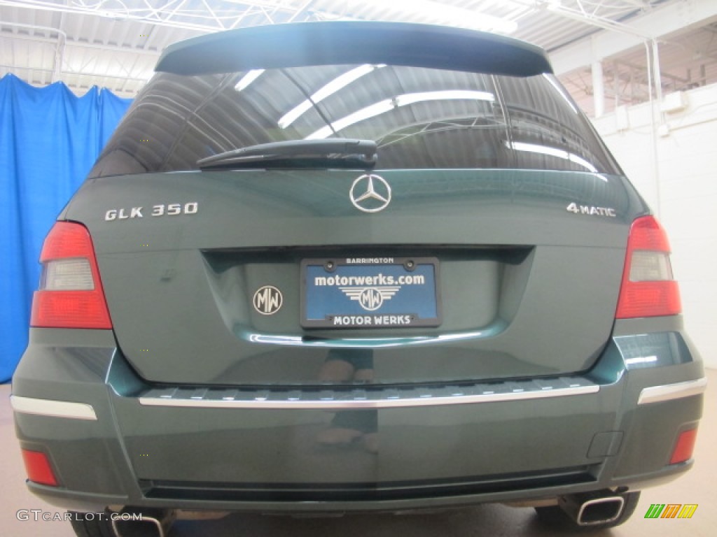 2010 GLK 350 4Matic - Jade Green Metallic / Almond/Black photo #8