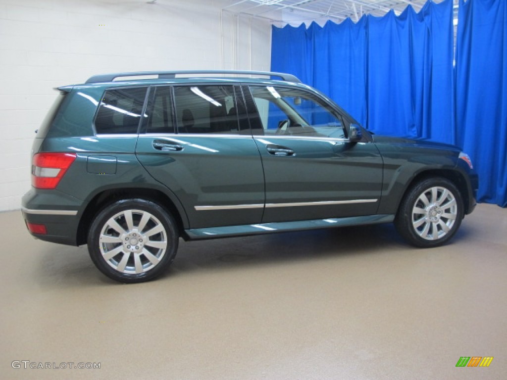 2010 GLK 350 4Matic - Jade Green Metallic / Almond/Black photo #10