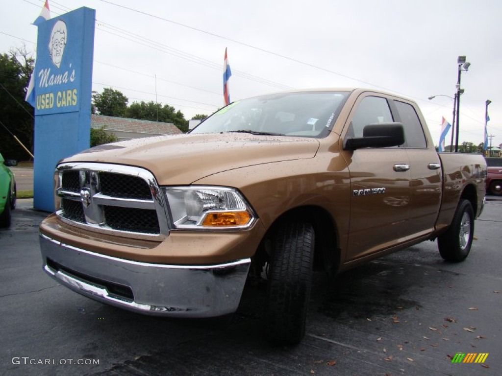 2012 Ram 1500 SLT Quad Cab - Saddle Brown Pearl / Dark Slate Gray/Medium Graystone photo #24