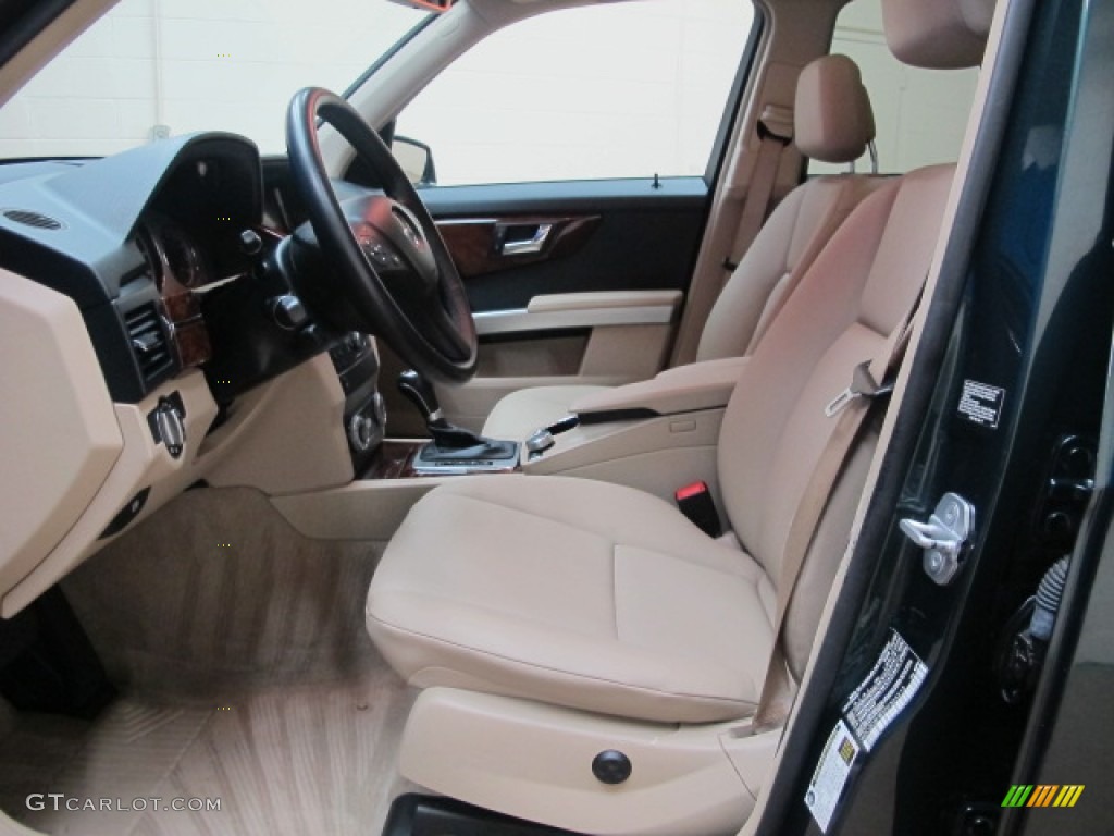 2010 GLK 350 4Matic - Jade Green Metallic / Almond/Black photo #17