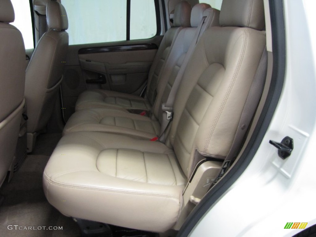 2003 Explorer Limited 4x4 - Oxford White / Medium Parchment Beige photo #7