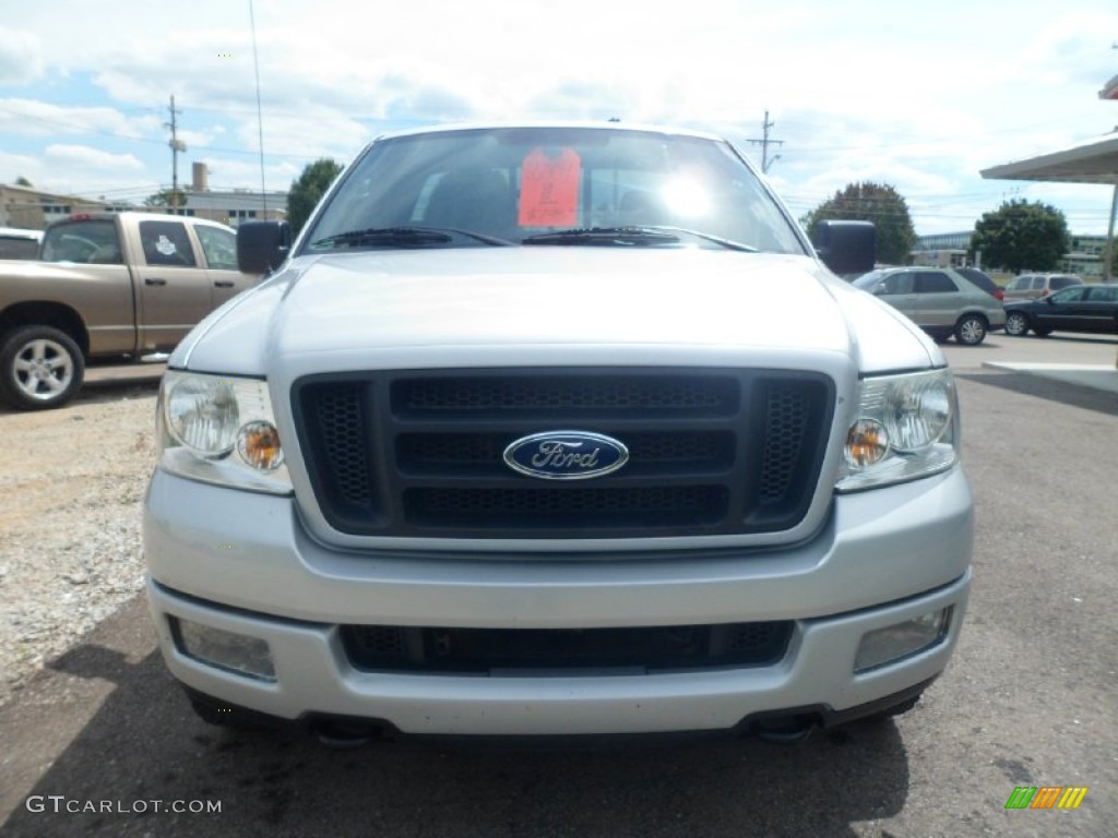 2004 F150 FX4 Regular Cab 4x4 - Silver Metallic / Black/Medium Flint photo #3