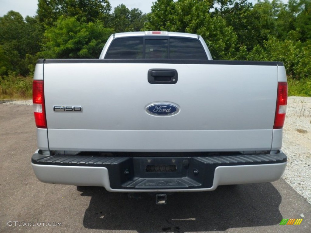 2004 F150 FX4 Regular Cab 4x4 - Silver Metallic / Black/Medium Flint photo #4