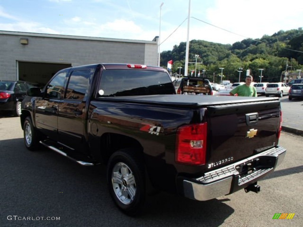 2008 Silverado 1500 LT Crew Cab 4x4 - Dark Cherry Metallic / Ebony photo #6