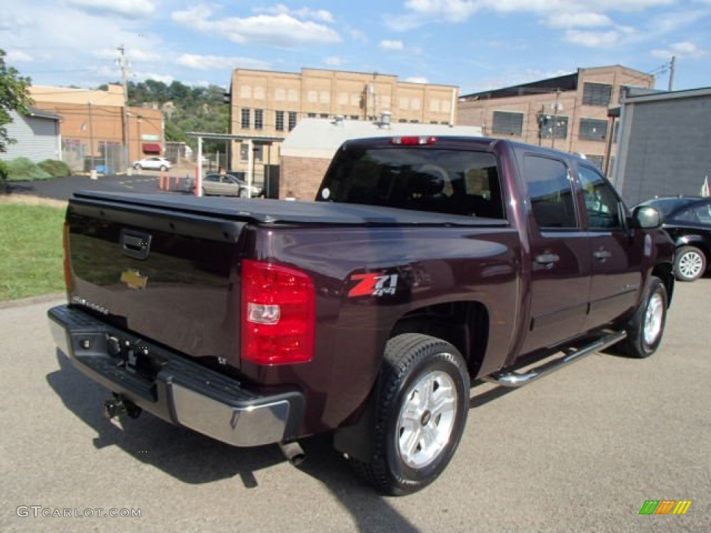 2008 Silverado 1500 LT Crew Cab 4x4 - Dark Cherry Metallic / Ebony photo #8